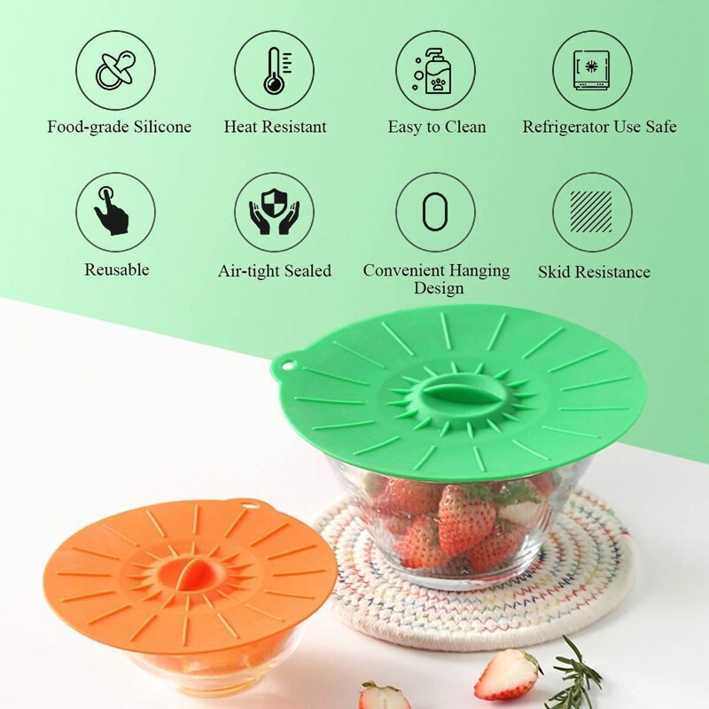 JVE Marketing™ Silicone Microwave Bowl Cover