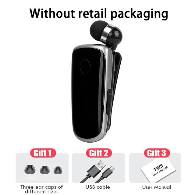 JVE Marketing™ Collar-clip Bluetooth Headset