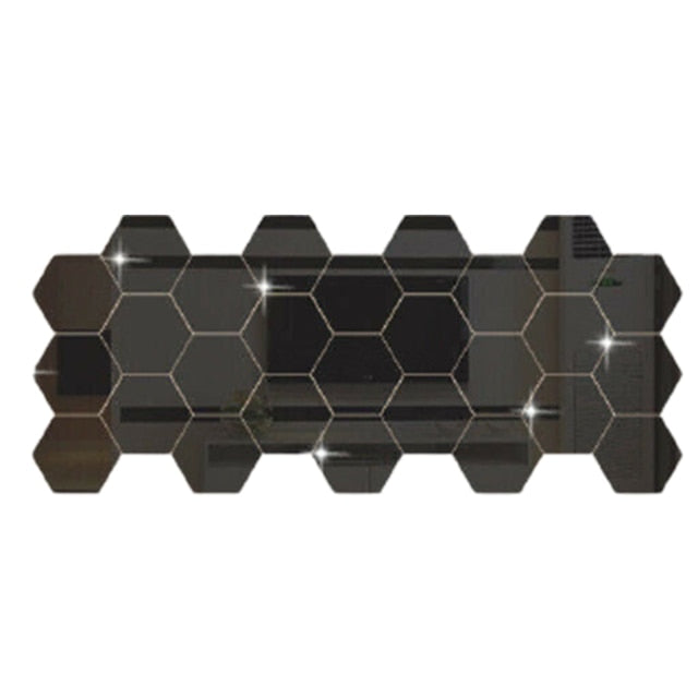 JVE Marketing™ Hexagon Home Decor Mirror