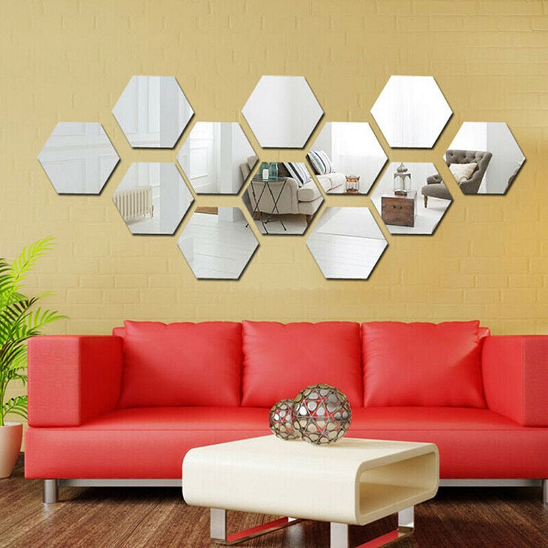 JVE Marketing™ Hexagon Home Decor Mirror