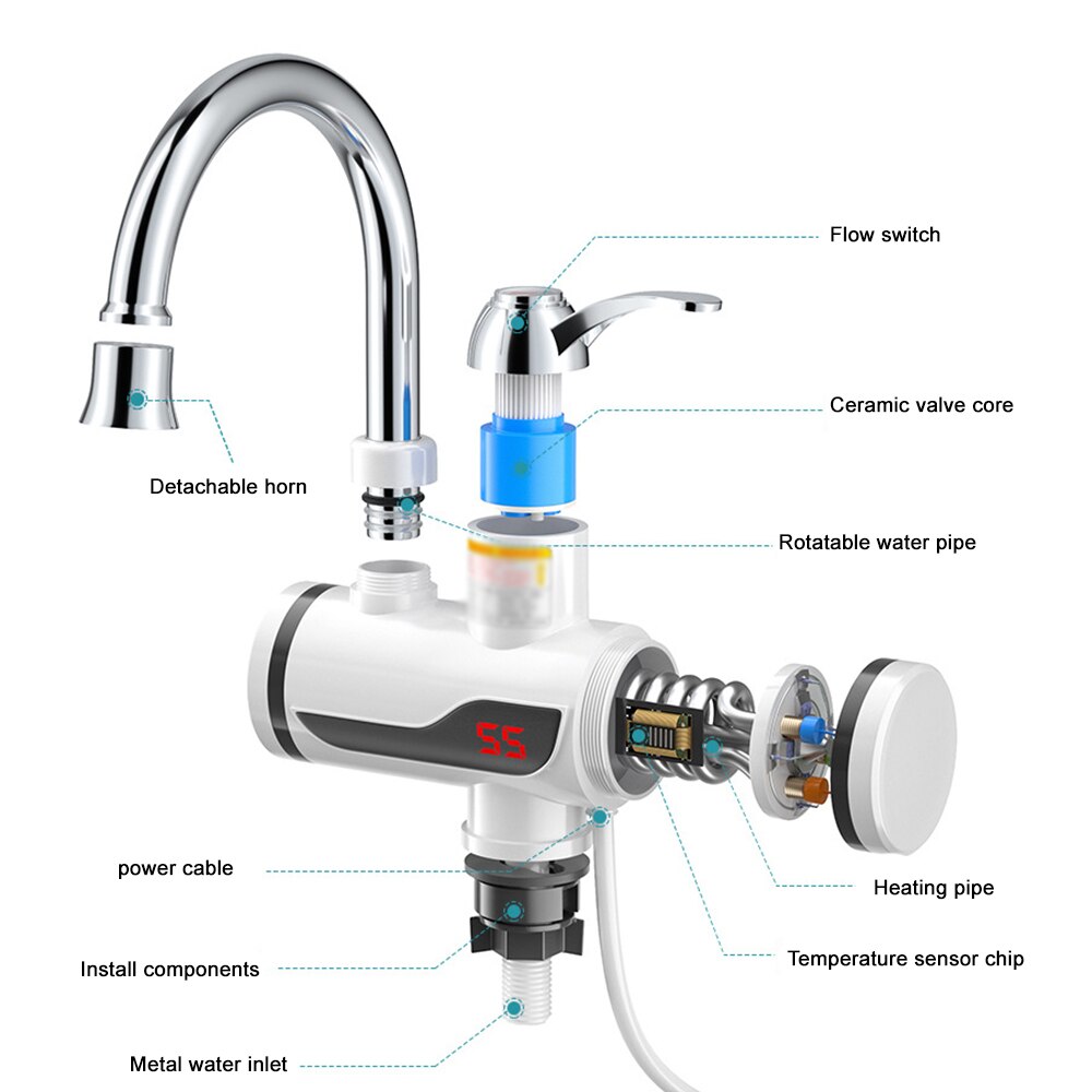 JVE Marketing™ Electric Water Heating Faucet