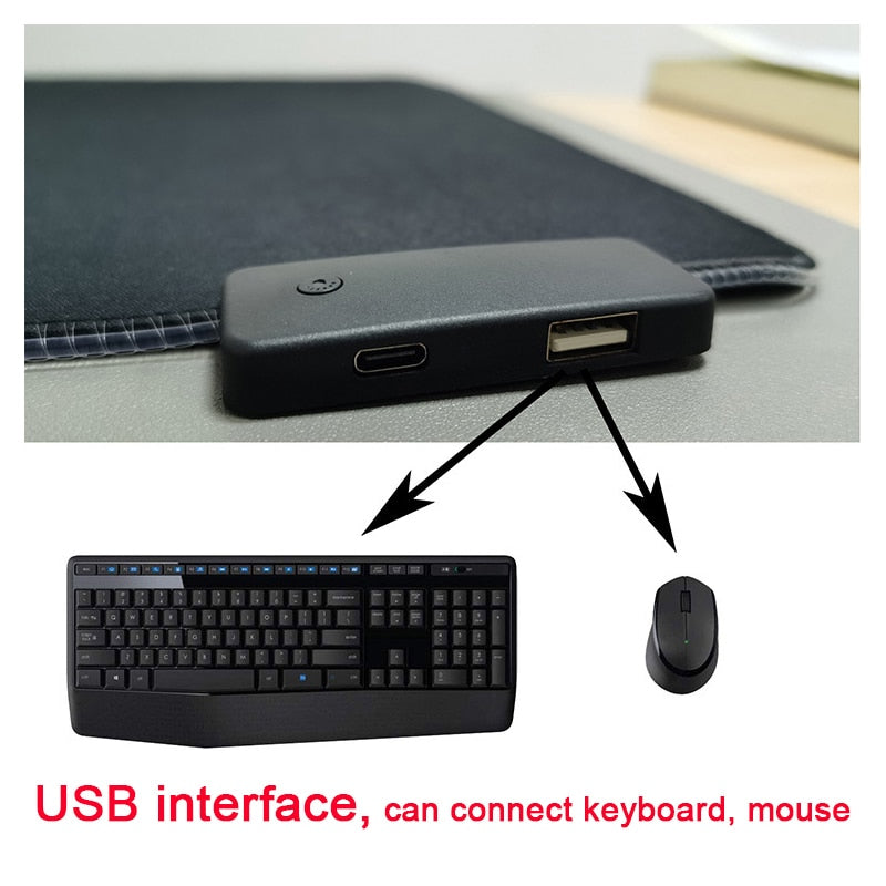 JVE Marketing™ RGB Mouse Pad with Cable