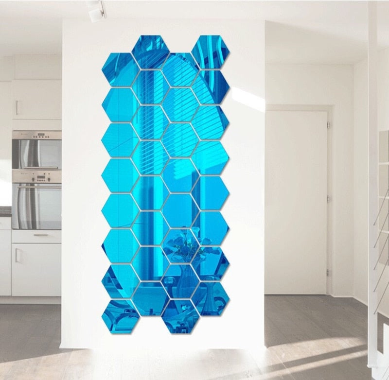 JVE Marketing™ Hexagon Home Decor Mirror