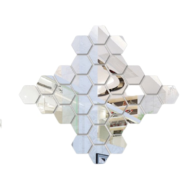 JVE Marketing™ Hexagon Home Decor Mirror